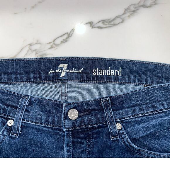 7 For All Mankind Standard Straight Leg Button Fly, 34x34 Men's - Picture 4 of 7